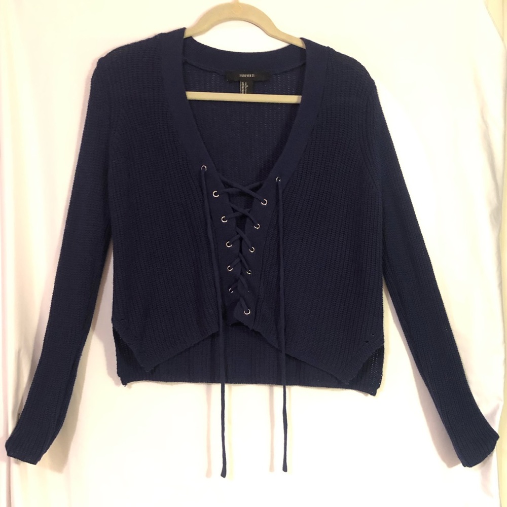 Navy Knit- Long Sleeve